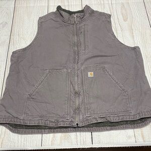 Carhartt Washed Duct Sherpa-Lined Vest 3X